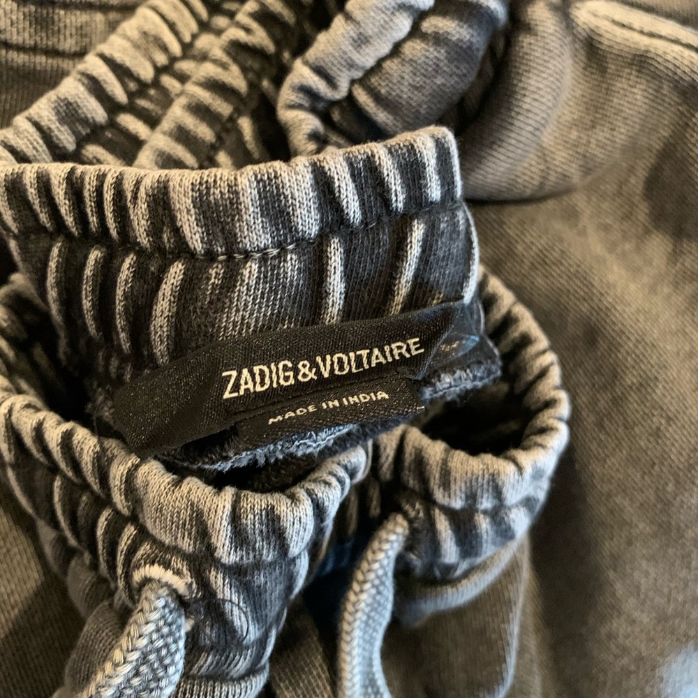 Grey washed men sweatpants shorts